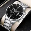 Montres-bracelets Autres articles de sport reloj hombre Mode Hommes Montre en acier inoxydable Calendrier de luxe Quartz Poignet Affaires es pour Homme Horloge montre homme 230506