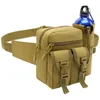 Ryggsäckar förpackar militära ryggsäckar Taktiska midjepaket vandring vattenkokare telefonpåse utomhus unisex fiske armé jakt klättring camping bälte väskor p230508