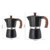 Cafetières Vintage poignée en bois cafetière expresso pot moka outils de préparation de café italien et cubain cafetera 150 ml 300 ml accessoires de café P230508