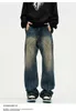 Men's Jeans 2023 new American hiphop jeans Gradient Men Casual Cool High Street European Stylish Harajuku Retro Unisex Kpop Fashion Trouser Z0508