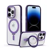 Mobiel telefoonhoes voor iPhone14 Telefoonhoes 13PROMAX Transparant Fulcrum Invisible Stand Apple 12 Case Magnetic Suction 11