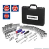 Professionella handverktyg sätter WorkPro 108 st för bilreparationsverktyg Mekanisk mattpläteringsuttag Ratchet Spanners Wrench H220510 DHMAG