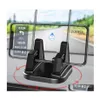 Support de voiture Rotation à 360 degrés Téléphone dans le tableau de bord Support de fixation pour accessoires mobiles Drop Delivery Mobiles Motorcyc Dhi2M