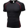 Outdoor T-shirts Snel droog hardlopende shirt Men Rashgard Fitness Sport Gym T-shirt Bodybuilding Gym Kleding Training Korte mouw T-shirt voor mannen 230508