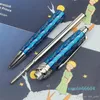 Dark Blue Petit Prince Rollerball Pen Designer Ballpoint Pens Writing Smooth Penns