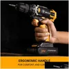 Ferramenta de energia definida Deko 20V Ferramentas de broca sem fio MAX Drills sem fio Conjunto recarregável para o perfurador de bateria da chave de fenda elétrica H220510 DHXE4