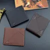 Wallets Portable Horizontal Daily Fashion Card Holder Three Fold Soft Large Capacity Short Type Men Wallet Travel Coin Purse PU Leather