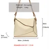Evening Bags Luxury Bag For Women 2023 Brand Ladies Shoulder Beige Stitching Design Commuter Fashion Underarm Female Black