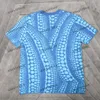 Xinxinbuy Men Designer Tee T Shirt 23ss Knustinity Dots Jacquard Short Sleeve Cotton Women Campicot Blue S-2XL