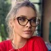 Станки для чтения Retro Cat Eye Blue Filter Antieglasses увеличительные бифокальные 0 ~ 6,0 Диоптерные старейшины Телефон 230508