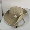 Cappello da cowboy occidentale lavato all'ingrosso Cappello da alpinismo da viaggio Protezione UV Cappello da sole Cappelli da pescatore sottili da esterno per uomo e donna
