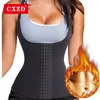 Damen Shapers CXZD Waist Trainer Sweat Postpartum Sexy Bustiers Corsage Control Belly Modeling Strap Korsetts Fat Burning Shapewear Unterwäsche 230508