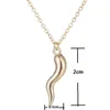 Chains Trendy Alloy Necklace For Women Men Lucky Italian Horn Pendant Protection Talisman Jewelry Pepper Decoration Gift