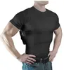 T-shirty męskie T-shirt z krótkim rękawem koszulki Summer Hunting Sing Muti-Pockets Underhirt Pistolet Niewidzialny O-Neck Slim Tees 5xl 230508