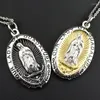 Anhänger Halsketten AMUMIU "OUR LADY GUADALUPE" Religiöse Großhandel Schmuck Halskette Frauen Männer Mode-Accessoires Jungfrau Maria