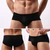 Men's Shorts Hirigin New Fashion Pure Cotton Men Sexy Bulge Briefs Solid Color Mid Waist Boxer Triangle Trunks Casual Breathable Underpants Y23