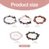 Brin 5 pièces perles de puce de pierre mélangées naturelles Bracelets extensibles pour les femmes bijoux exquis fête anniversaire cadeau de mariage