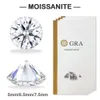 حلقة Solitaire Queenme Big 3ct for Women Super Shiny Round Round Quiled Diamond Ring 100 ٪ 925 Sterling Silver Fashion Girl Gift 230508
