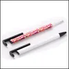 Ballpoint Pens Sublimation Blank Pen Plastic White Diy Gel Advertising Business Pencil Christmas Gift For Student Drop Delivery Offi Dhiiw