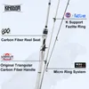 Boat Fishing Rods Kingdom SILVER NEEDLE Ultralight Fast Spinning 2 Sections UL L ML M MH Fuji Ring Carbon Fiber Casting Travel 230508