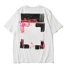 Heren T-shirts mode Luxurys Offes Kleding Heren Tee Shirts en Dames Losse Tees Tops Man Casual Street Graffiti Shirt Sweatshirtoff T-shirts Offs Wit Oversized G7