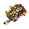 Decorative Flowers Christmas Inverted Tree Wreath Handcrafted Heart Shaped For Farmhouse