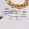 20 Style Designer Lettre Pendentif Colliers Plaqué Or 18K Perle Strass Chandail Collier pour Femmes Colliers De Luxe Bijoux Accessoires