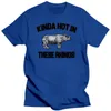 남자 T 셔츠 2023 코뿔소 인쇄 패션면 티셔츠 에이스 벤 투라 인용 남자 최고 품질 밴드 Tshirts 여름 티 셔츠