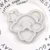 50pcs Rainbow Cloud Silicone Mold Handmade DIY Star Moon Fondant Gum Paste Cake Decor Drip Glue Resin Art Craft Baking Supplies