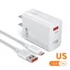 Gan 120W USB 충전기 빠른 충전 유형 C 케이블 케이블 휴대 전화 충전기 Huawei Samsung Xiaomi 12 빠른 충전 5.0 USB C 케이블