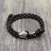 Bracelets de tennis Multicouche Paracord Rope Wrap Bracelet Tendance Argent / Noir Facile Crochet Océan Animaux Braclet Hommes Femmes Fil Rouge Chanceux