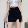 Spódnice damskie spodenki Summer Highelastic Fashion swobodne dzikie dzielone dżinsowe spódnice Koreańskie wysokie talia xs dżinsy 230506