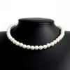 4mm 6mm 8mm 10mm Pearl Beaded Chokers Necklaces Jewelry For Women Girl Party Club Wedding Fashion Accessories