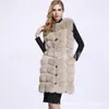 Women's Fur Plus Size Womens Vest Mid Length Winter Faux Women Coat