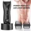 Epilator Intimate Pubic Hair Removal for Men Electric Groin Trimmer Male Shaver for Sensitive Areas Waterproof Safety Razor Nose Hair 230508