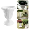 Planters POTS 1 Set Flower Planter Plastic Porch Planter Succulent Plant Flower Container Pot Flowerpot Figure Garden Decor Tablett Prydnad 230508