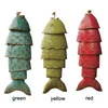 Objets décoratifs Figurines Carillon éolien coloré Poisson Koi Couleur Carillons éoliens Poisson Koi Carillons éoliens en résine pour l'extérieur Pendentif Cadeau de Noël Décoration de jardin 230508