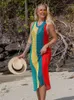 Costumi da bagno da donna 2023 Abito da spiaggia all'uncinetto da donna Sexy tunica a rete cava bikini Cover Up Abiti Boho costume da bagno estivo costume da bagno abiti lunghi Y23