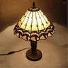Table Lamps 12" Vintage Pastoral Tiffany Handmade Glass Lamp For Foyer Apartment Bar Bed Room European Reading Lighting H 45cm 1026