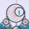 Dekoratif nesneler figürinler el yapımı Hint rüyası yakalayıcı rattan boncuk tüyleri rüya yakalayıcılar dekorasyon asılı süsleme rüya kekleri 230508