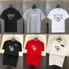 T-shirt en coton de luxe Designer Mens T-shirt T-shirt à manches courtes T-shirts avec des lettres Casual Man Top Fashion Court Femmes Été Imprimer manches courtes High Street Lâche Taille asiatique