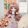 Dolls ICY DBS 10th Anniv Blyth doll 30cm 1/6 BJD toy glossy shiny face colorful hair joint body set with ABhands clothes shoes doll 230508