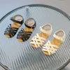 Sandalen Kinder Mädchen Mode Sandalen Schuhe Größe 21-30 Schnalle Open Toe Rutschfester weicher Boden Slides Sandalen Princess Beach Slipper