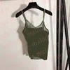 Summer Velvet Vest Sexy Mesh Patckword Tank Letter Jacquard Womens Sling Crop Top