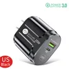 20W snelle USB -oplader Type C Quick Charge 3.0 Wall Adapter voor iPhone 13 12 Pro Max Samsung Xiaomi Mobiele telefoons PD USB C Charger