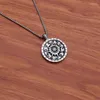 Pendant Necklaces 12 Zodiac Signs Talisman Sun God Stainless Steel Men Pendants Chain Punk For Boyfriend Male Jewelry Creativity Gift