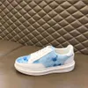 Topquality Luxury Designer Shoes Casual Sneakers Breattable Calfskin With Floral Empelled Rubber Outrole White Silk Sports US38-45 MKJMJGF000001