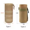 Backpackpakketten tactische molle waterfles zak zakje zakelijke buiter militaire outdoor reizen camping wandel fietsen vissen jachtwater flesdrager p230508