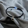 Gargantilla Makersland, collares negros para mujer, accesorios de joyería gótica para mujer, regalos, cadenas colgantes al por mayor