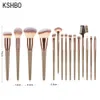 Makeup Tools KSHBO Makeup Brushes Set Face Eyes Make Up Brush Eyelash Eyeshadow Eyebrow Eyeliner Foundation Powder Blush Highlight Lips Brush 230508